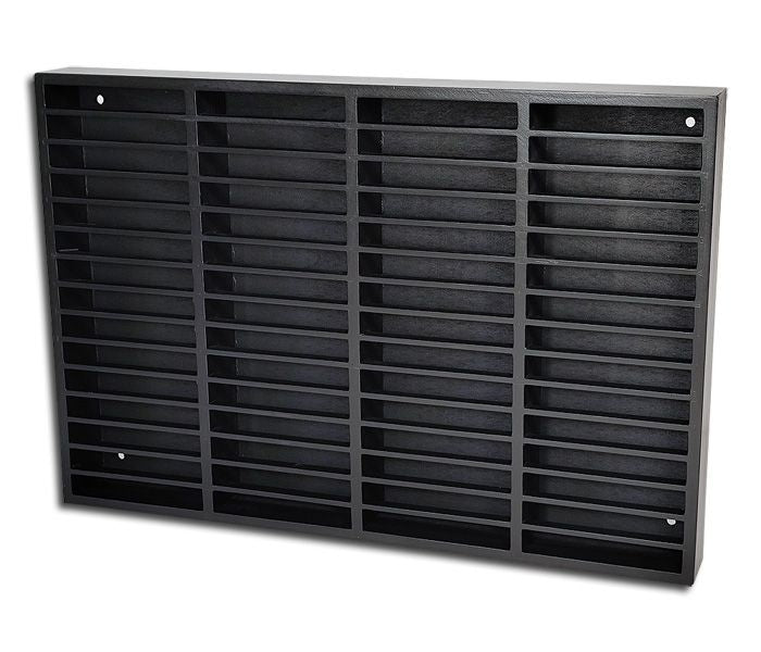 Cassette Rack - Glossy Black Painted Pine Wood (2nd Hand)