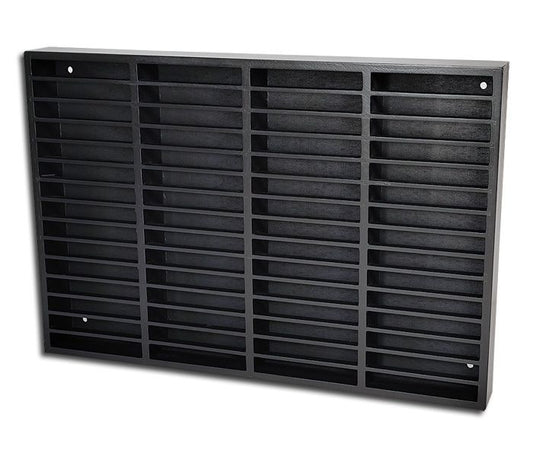 Cassette Rack - Glossy Black Painted Pine Wood (2nd Hand)