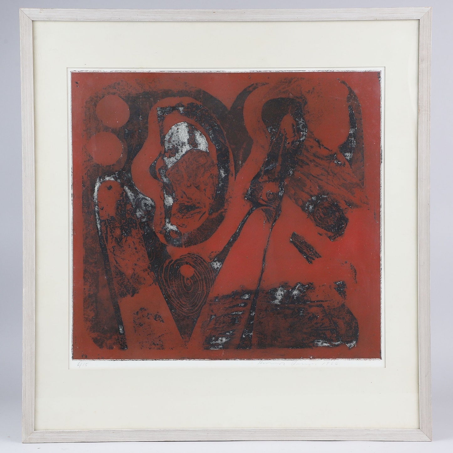 Gösta Lindqvist - 'Improvisation Series x' - Colour Litography