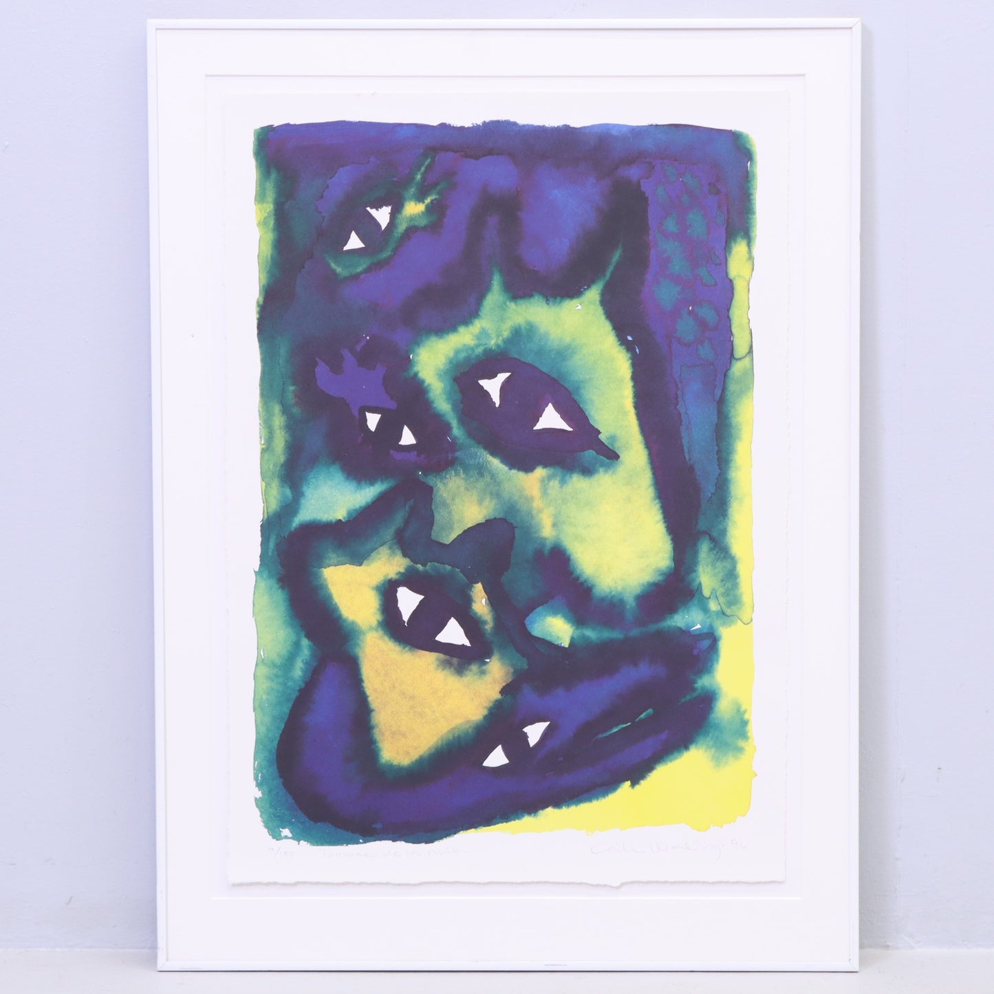 Cecilia Waxberg - "Tombée de la nuit" - Colour Litography