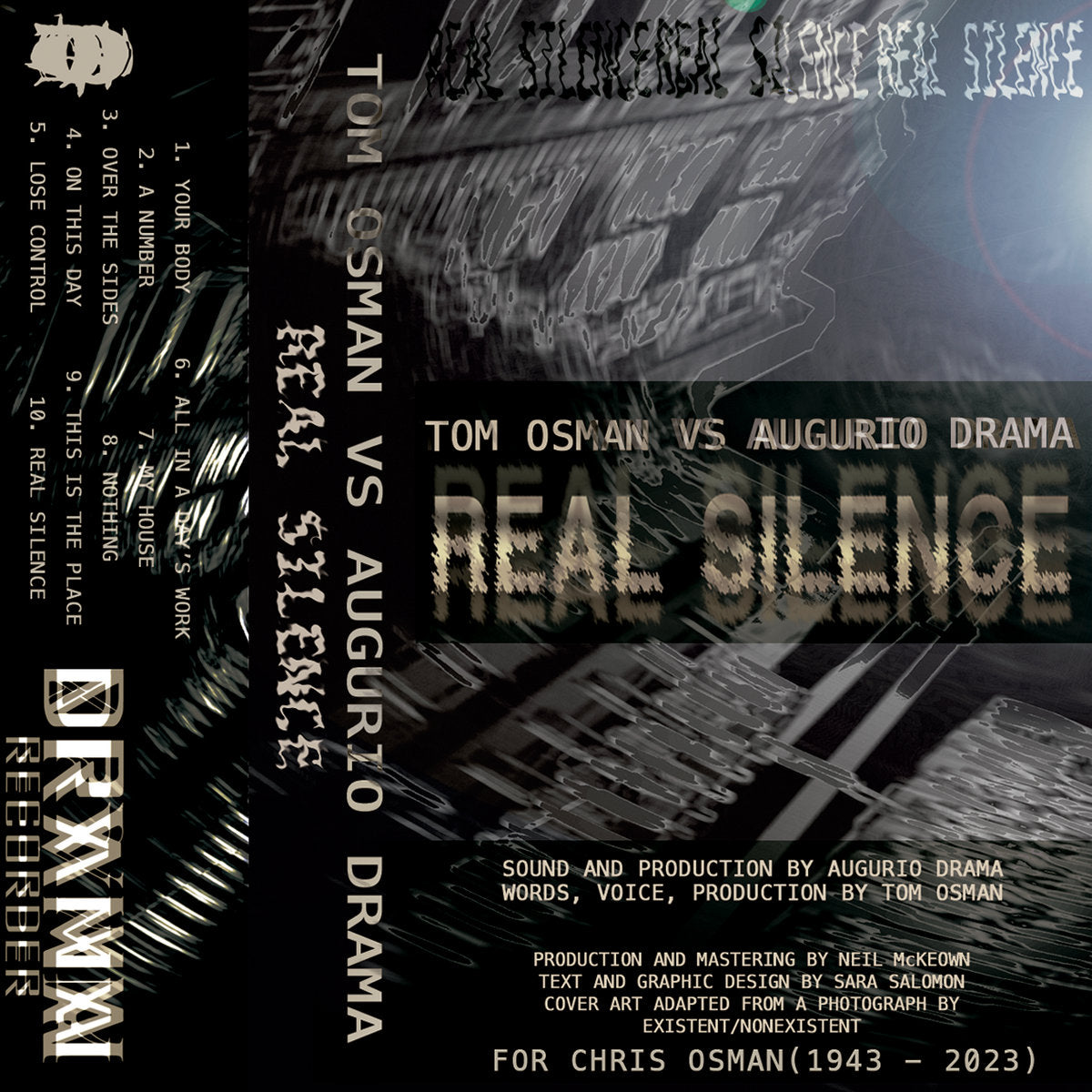 Tom Osman vs. Augurio Drama - Real Silence (Cassette) (DR083)